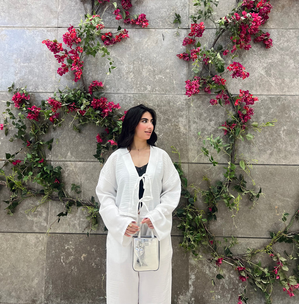 WHITE linen set