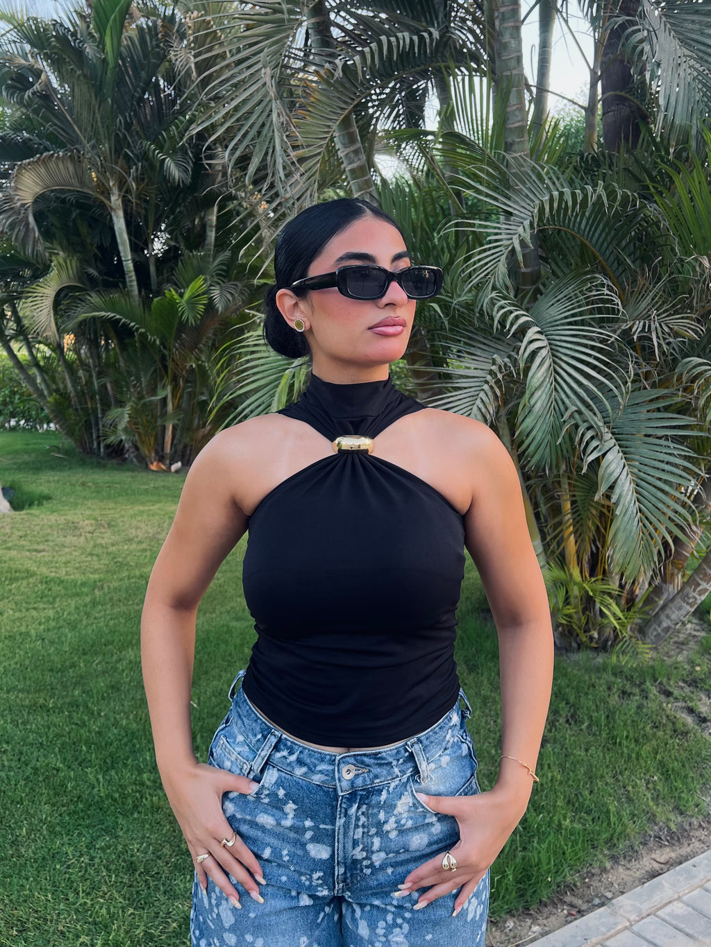 Mock Neck Top