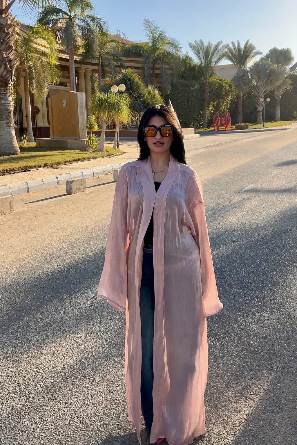 Dusty Rose- Shimmer kaftan