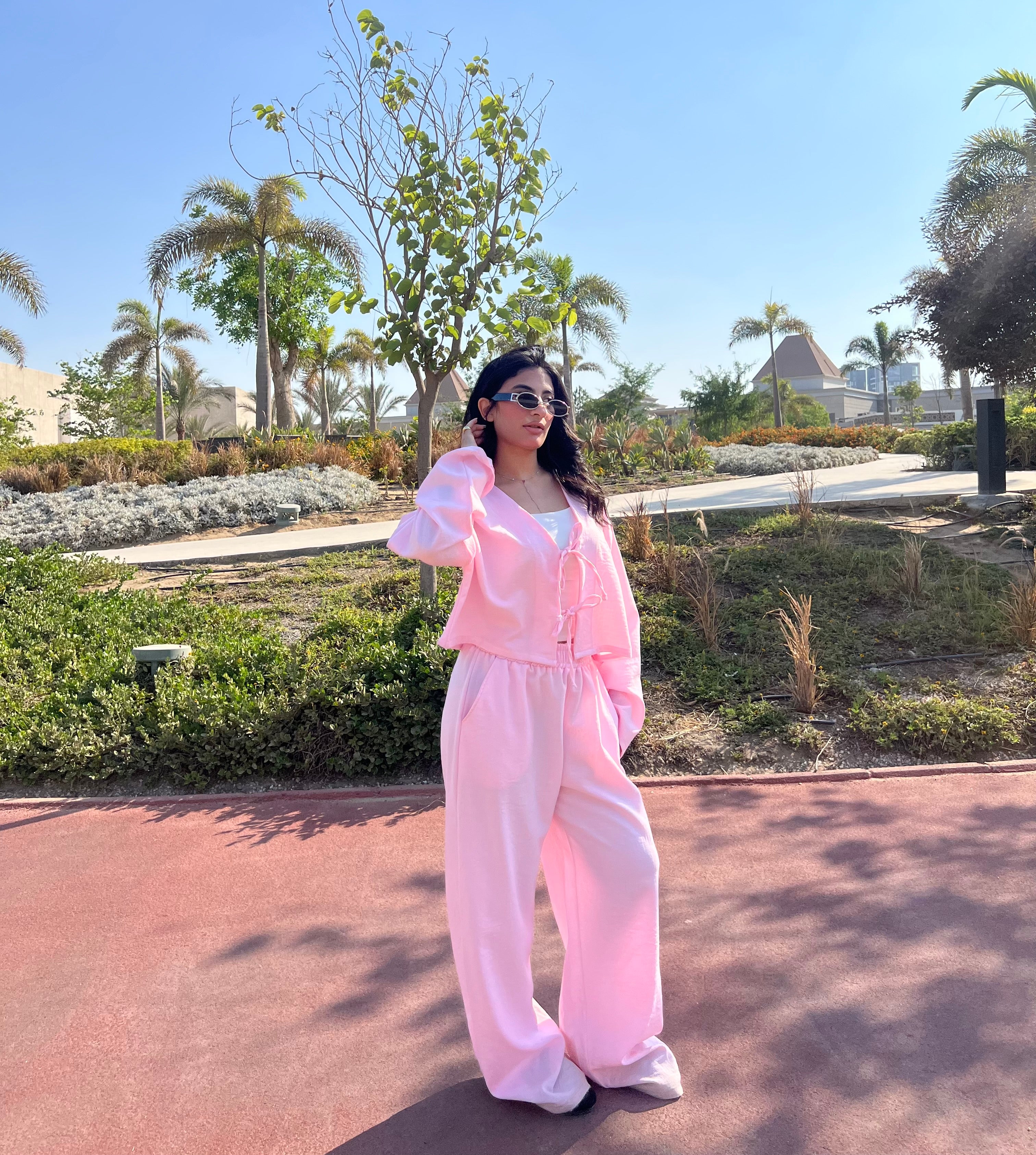 PINKISH linen set