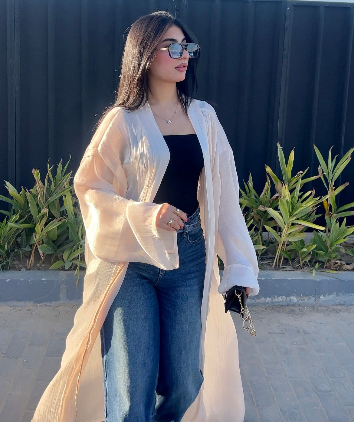 Creamy - Shimmer kaftan