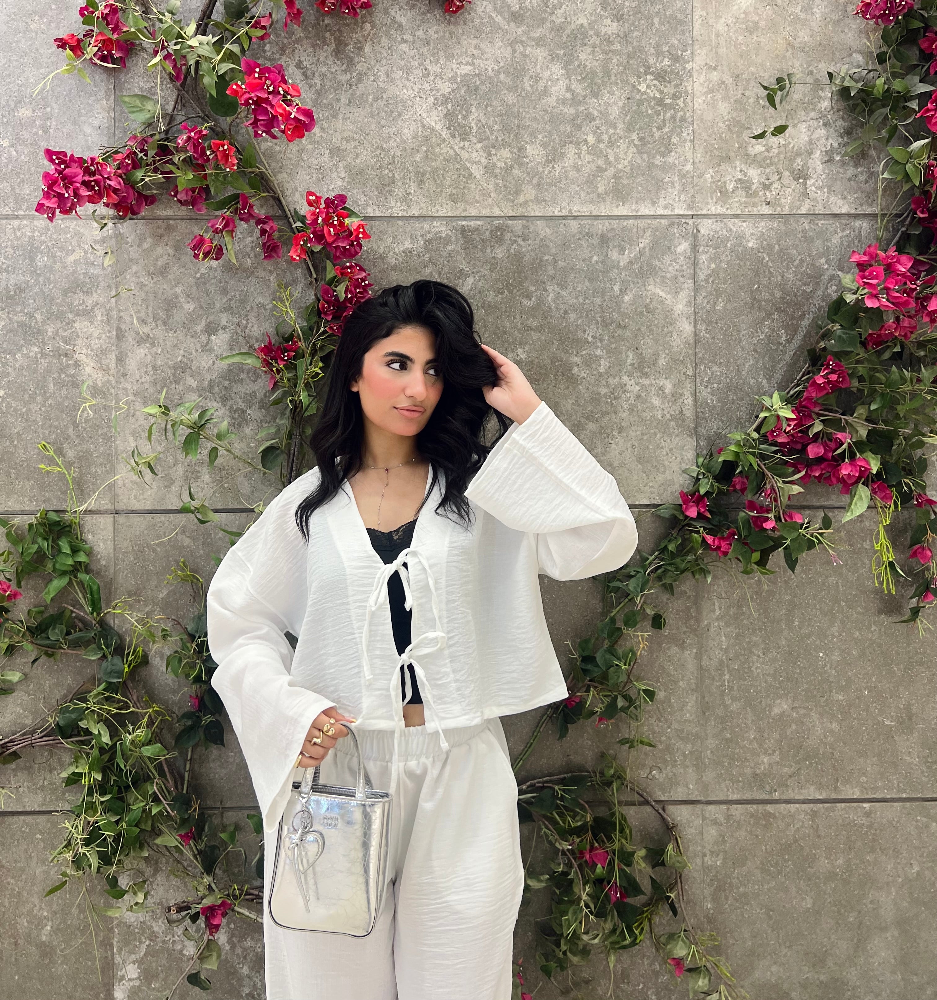 WHITE linen set