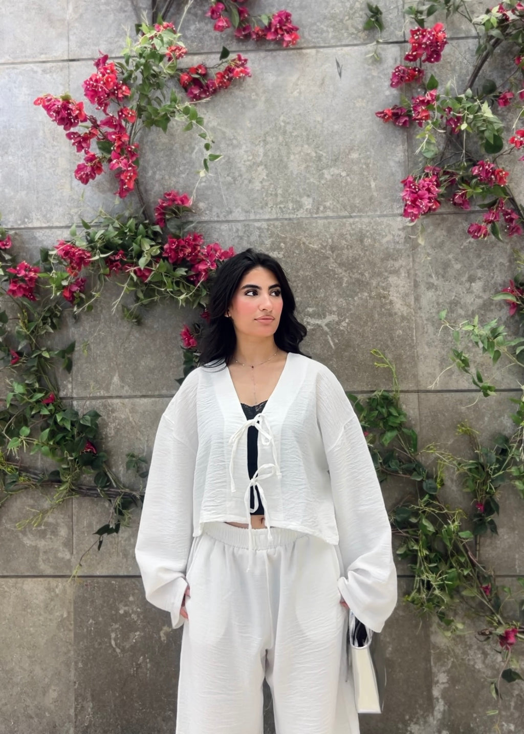WHITE linen set