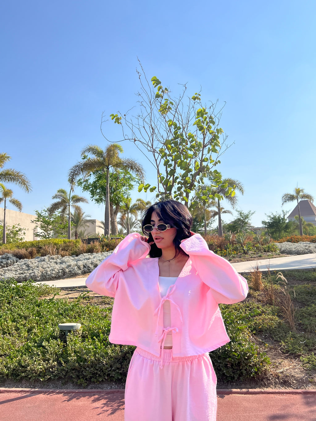 PINKISH linen set