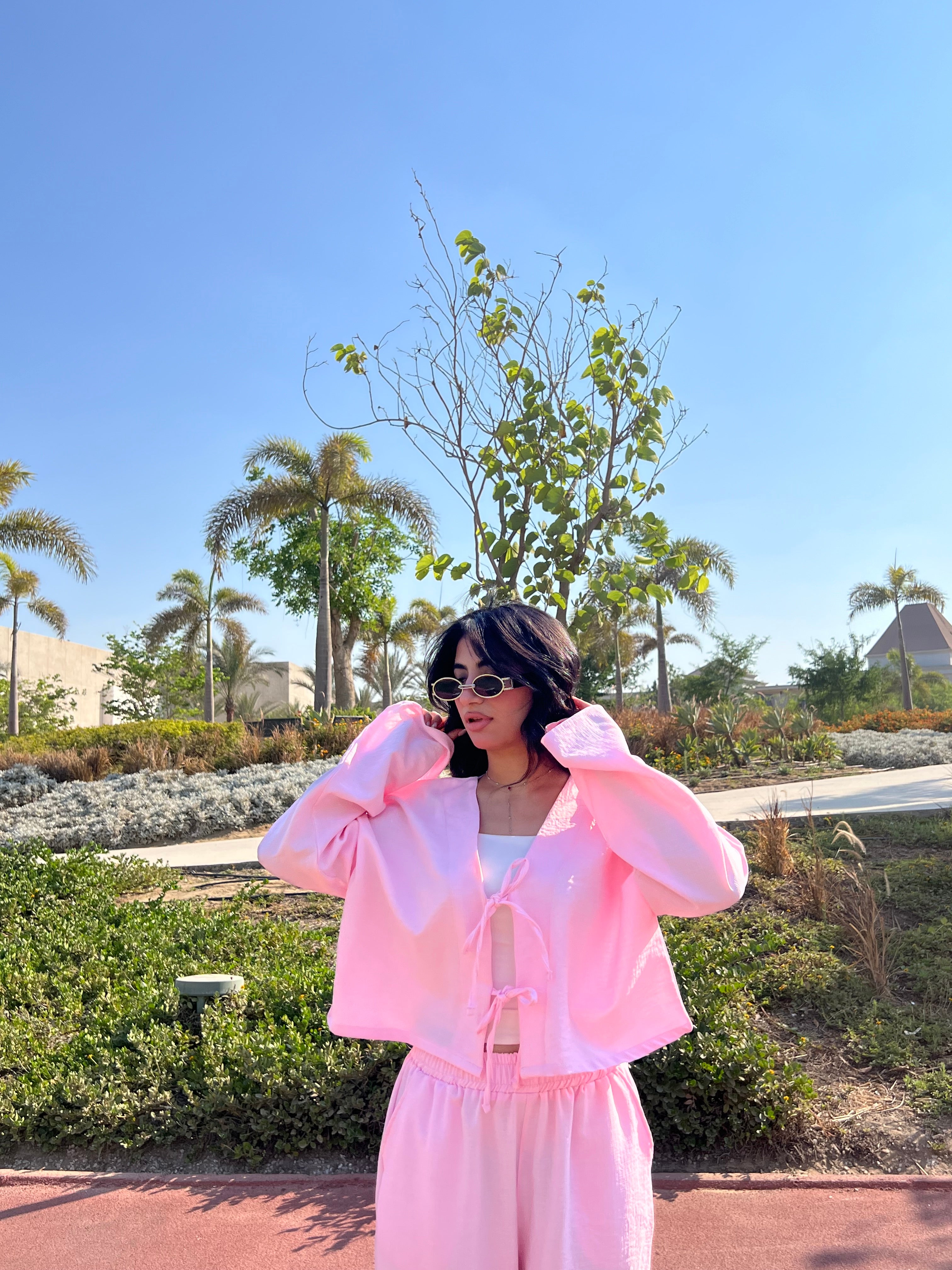 PINKISH linen set