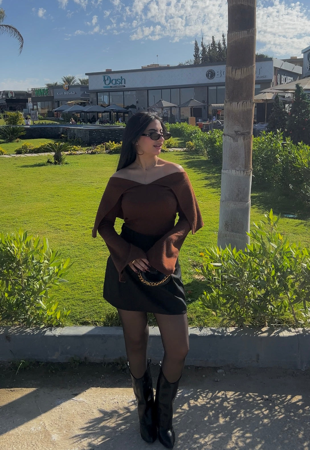 Kint Collar Top – Brown