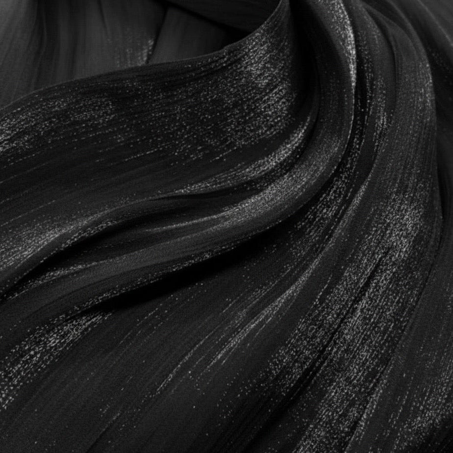 Midnight Black- Shimmer kaftan