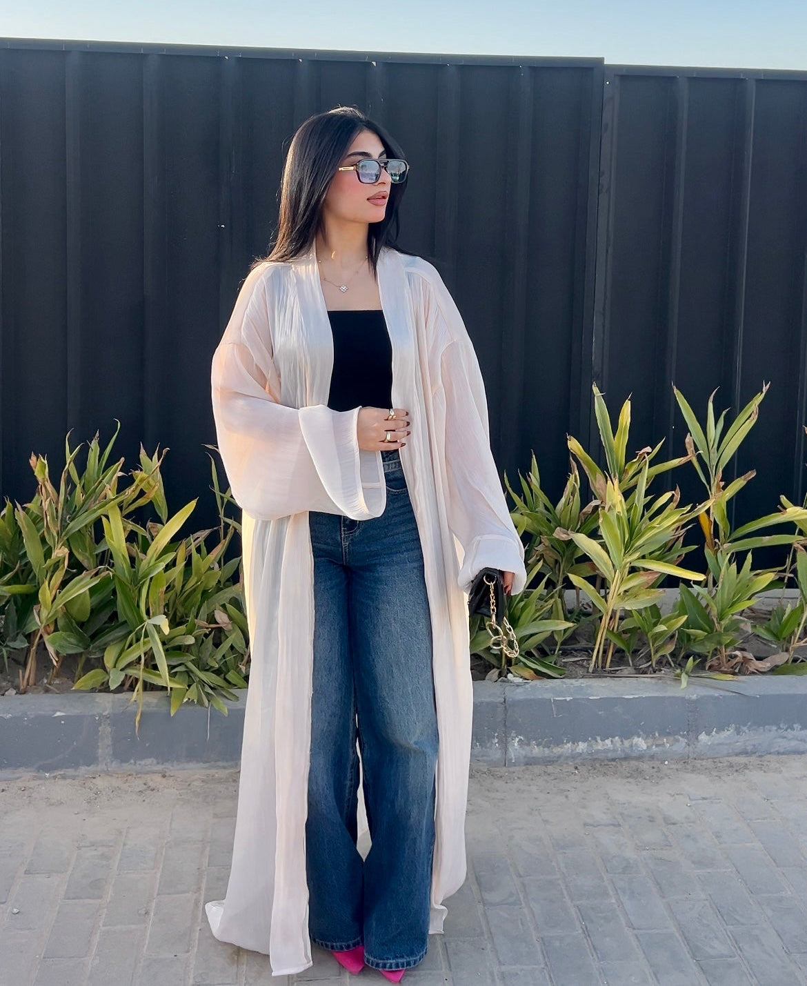 Creamy - Shimmer kaftan